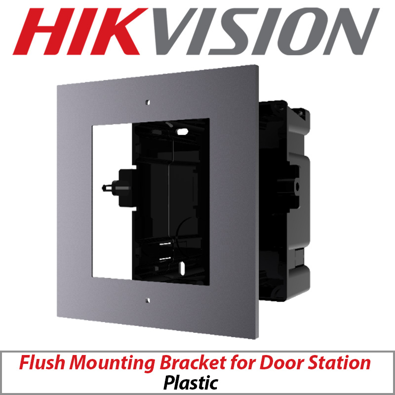 HIKVISION FLUSH MOUNTING BRACKET FOR MODULAR DOOR STATION PLASTIC 1 WAY DS-KD-ACF1-PLASTIC