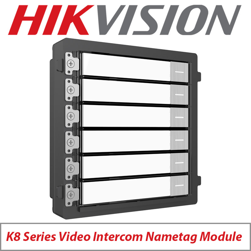 HIKVISION MODULE - K8 SERIES VIDEO INTERCOM NAMETAG DOOR STATION DS-KD-KK