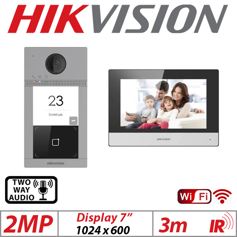 2MP HIKVISION VIDEO INTERCOM VILLA DOOR STATION KIT DS-KIS604-P (C)