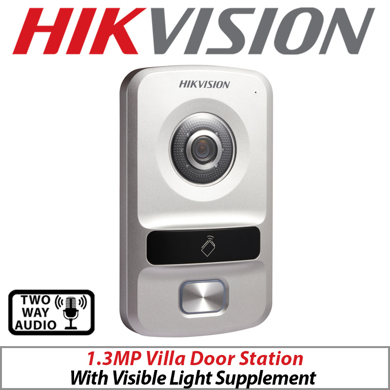 1.3MP HIKVISION VILLA DOOR STATION WITH VISIBLE LIGHT SUPPLEMENT DS-KV8102-VP