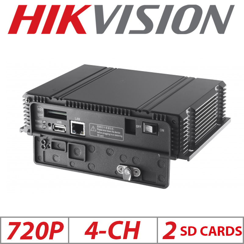 720P 4CH HIKVISION H.264 2X 64GB SD CARD INTELLIGENT MOBILE NVR DS-MP3504-SD