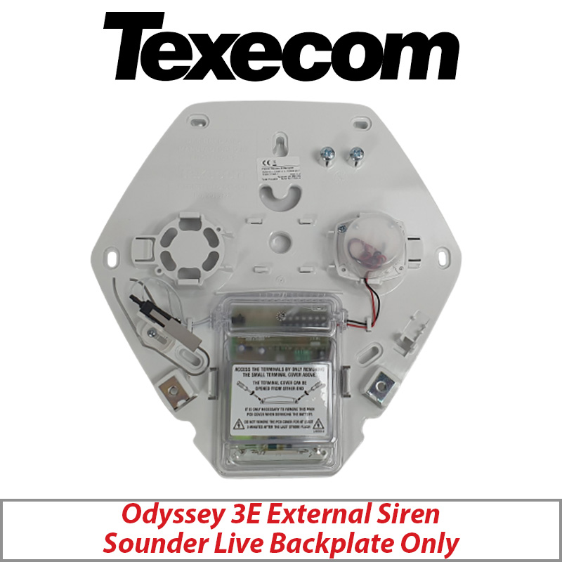 TEXECOM ODYSSEY 3E FCC-1112 EXTERNAL SIREN SOUNDER LIVE BACKPLATE ONLY
