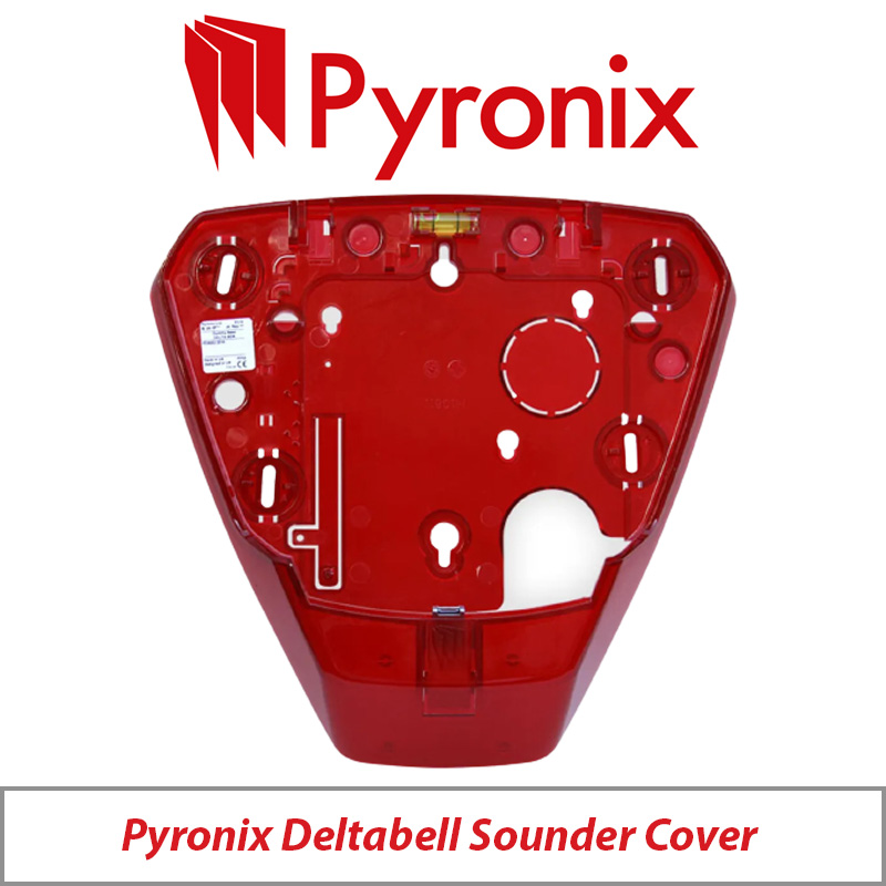 PYRONIX EXTERNAL SOUNDER DELTABELL DUMMY BACK PLATE RED FPDELTA-BDR