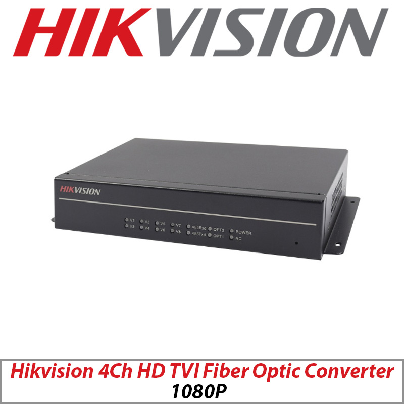 HIKVISION HD-TVI OPTICAL FIBER TRANSCEIVER 4CH 1080P DS-3V04R-A-1080P GRADED ITEM