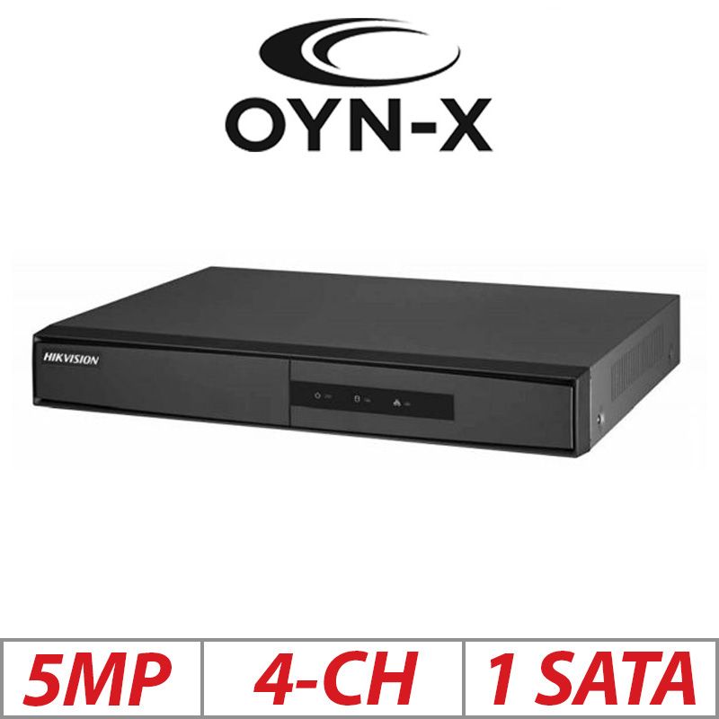 5MP 4CH HIKVISION PRE-INSTALLED 1TB HDD 1U H.265 TURBO HD G1-OYN-X-NVR-4-1TB GRADED ITEM