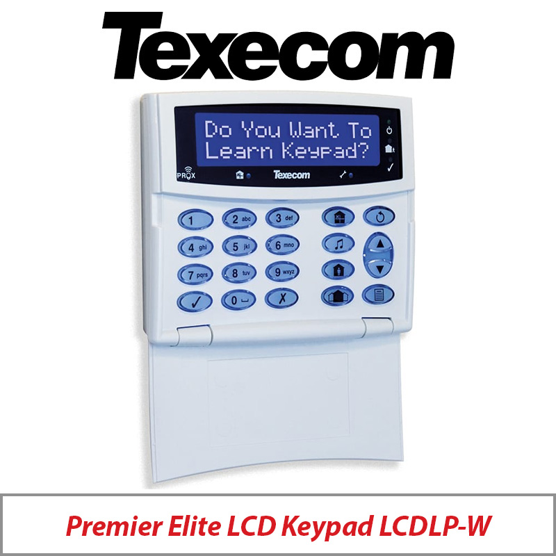TEXECOM PREMIER ELITE GCE-0001 LCDLP-W LCD KEYPAD