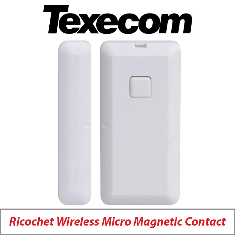 TEXECOM GHA-0001 RICOCHET WIRELESS MICRO MAGNETIC CONTACT IN WHITE