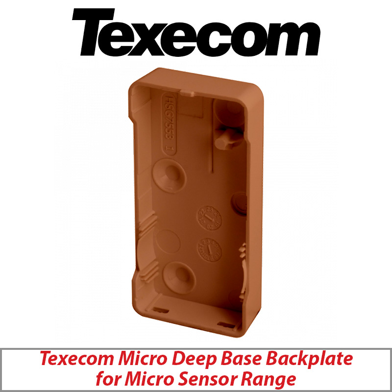 TEXECOM GHA-0010 MICRO DEEP BASE BACKPLATE FOR MICRO SENSOR RANGE BROWN