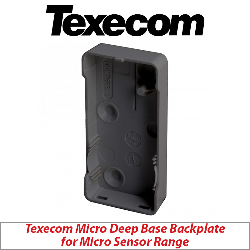 TEXECOM GHA-0011 MICRO DEEP BASE BACKPLATE FOR MICRO SENSOR RANGE GREY