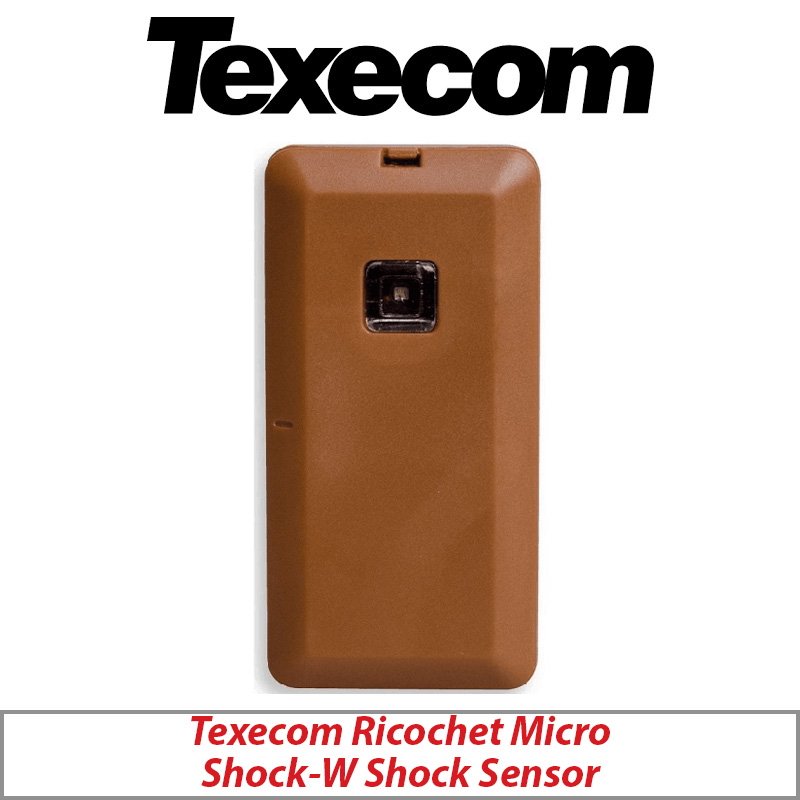 TEXECOM GHC-0003 RICOCHET MICRO SHOCK-W WIRELESS SHOCK SENSOR IN BROWN