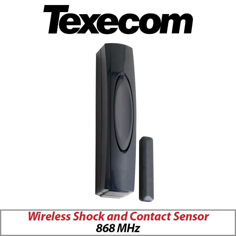 TEXECOM GJA-0005 WIRELESS SHOCK AND CONTACT SENSOR 868MHz IN ANTHRACITE GREY