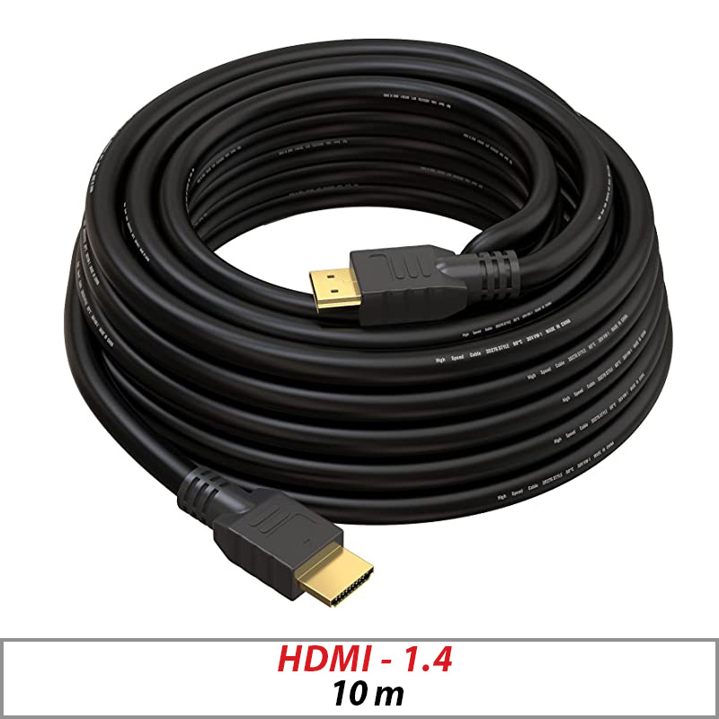 HDMI 10M CABLE GOLD PLATED TRIPLE SHIELD 1080P SUPPORT 1.4V
