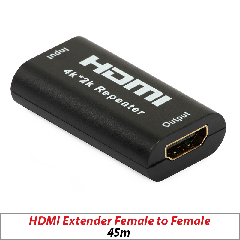 HDMI EXTENDER HDMI REPEATER UP TO 45M SUPPORT 4K 2K HD FEMALE TO FEMALE