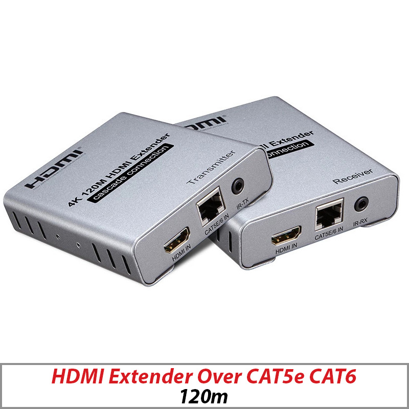 HDMI EXTN-4K-120 1080P SINGLE NETWORK CAT5E/6 HDMI EXTENDER RJ45 120M SIGNAL AMPLIFIER