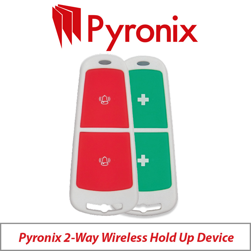 PYRONIX TWO WAY WIRELESS HOLD UP DEVICE FOR ALARM RAISING WITH MEDICAL ALERT FEATURE HUD-MED-WE