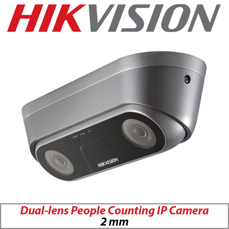 HIKVISION MOBILE DUAL-LENS PEOPLE COUNTING IP NETWORK CAMERA WITH CIRCULAR PIN CONNECTOR 2MM GREY IDS-2XM6810F-IM-C GRADED ITEM