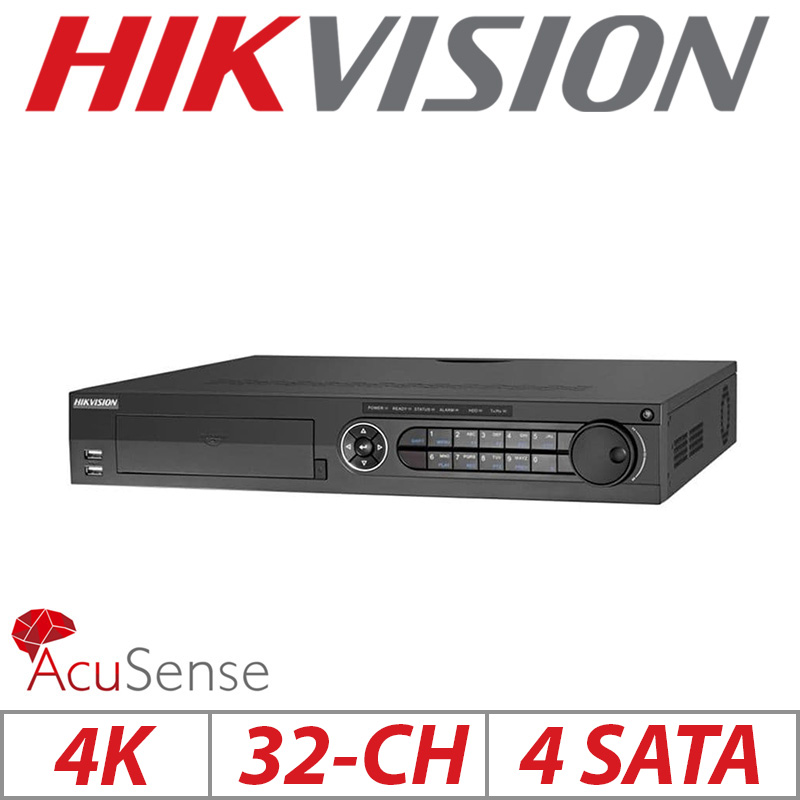 8MP 4K 5MP 32CH HIKVISION 1.5U ACUSENSE TURBO HD DVR IDS-7332HUHI-M4-S