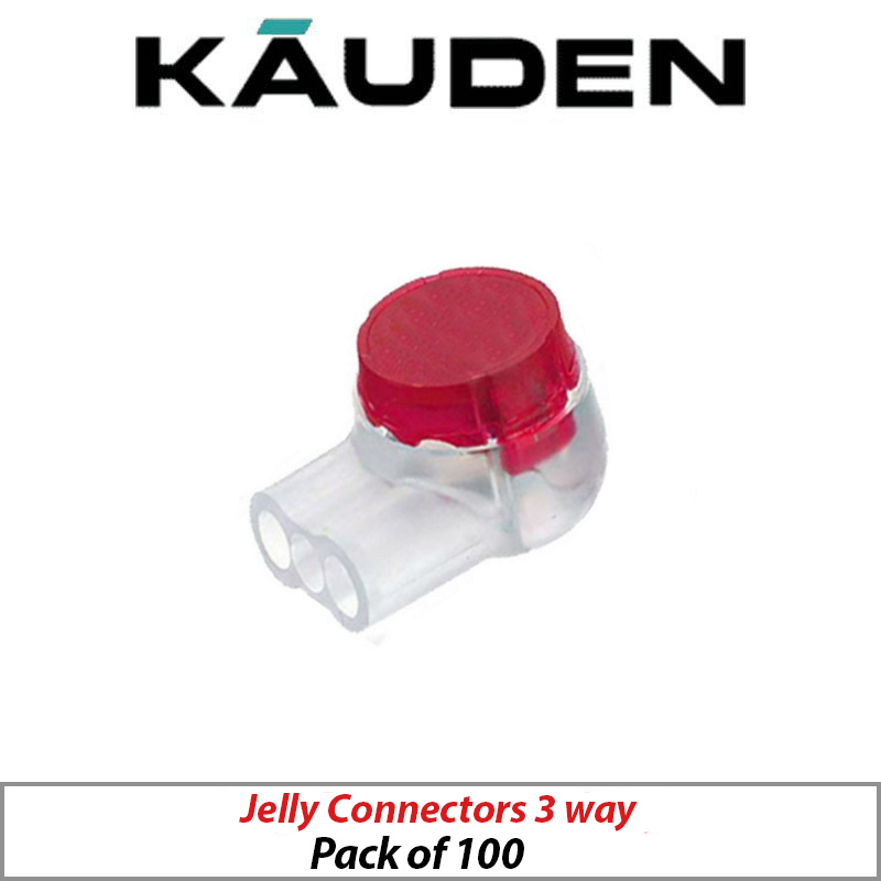 JELLY CONNECTROS 3 WAY CLEAR BUTTON PACK OF 100