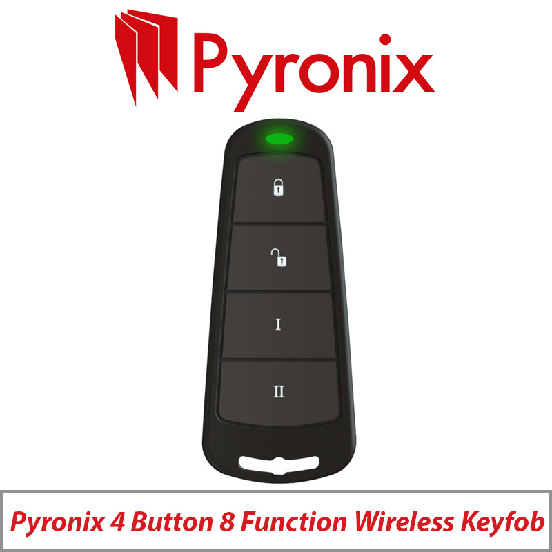 PYRONIX 4 BUTTON 8 FUNCTION WIRELESS KEYFOB KEYFOB-WE