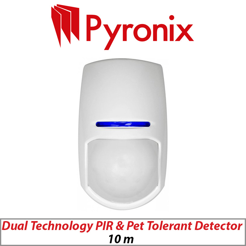 PYRONIX DETECTOR - DUAL TECHNOLOGY PIR AND PET TOLERANT DETECTOR KX10DTP3