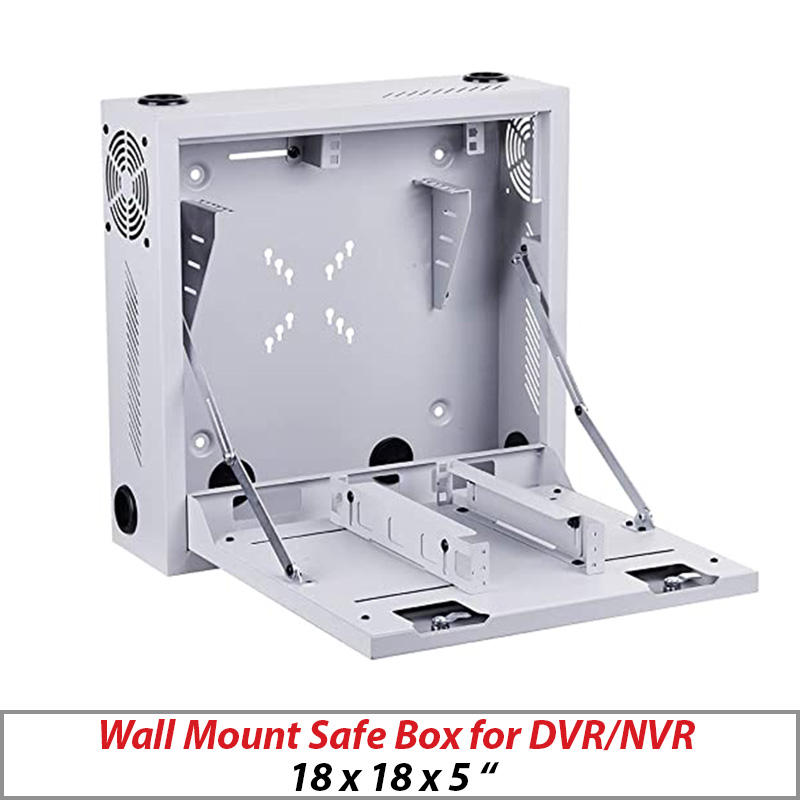 WALL MOUNT SAFEBOX FOR DVR-NVR WITH FAN WHITE