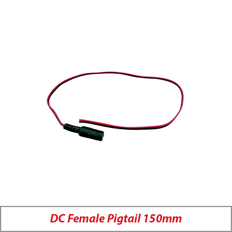 DC FEMALE PIGTAIL 150MM LS-15DCF