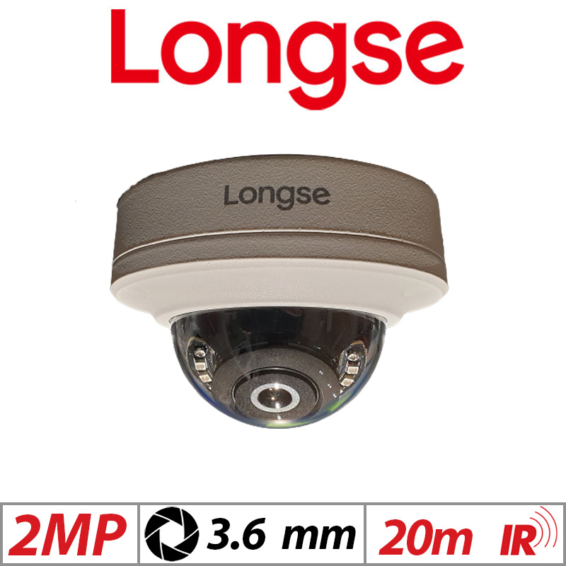 2MP LONGSE 1080P HD CCTV SECURITY DOME CAMERA IP67 4IN1 3.6MM LMDNTHC200FE
