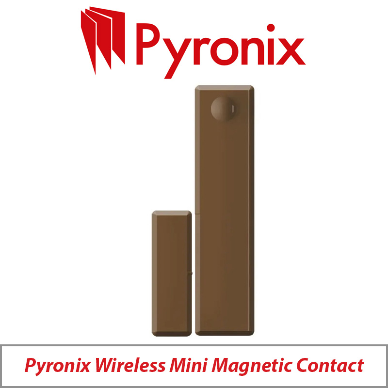 PYRONIX WIRELESS MINI MAGNETIC CONTACT BROWN MC1MINIBROWN-WE