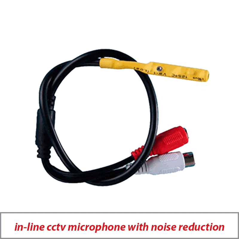 IN-LINE CCTV MICROPHONE WITH NOISE REDUCTION - MIC-ENDLINE-PRO