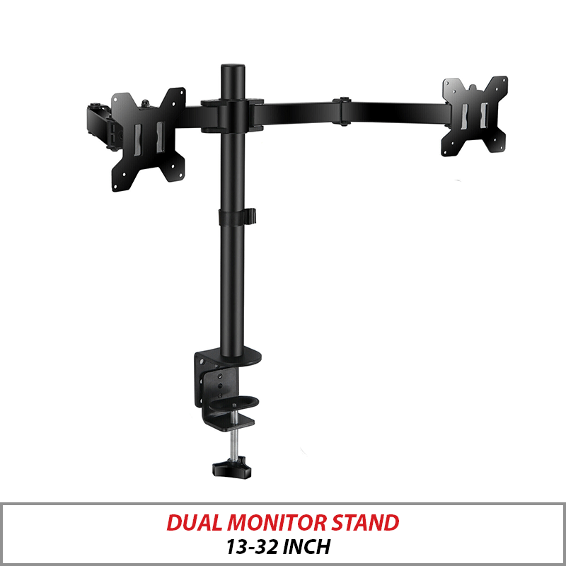DUAL MONITOR STAND FOR 13-32 INCH DUAL-MONITOR-MOUNT
