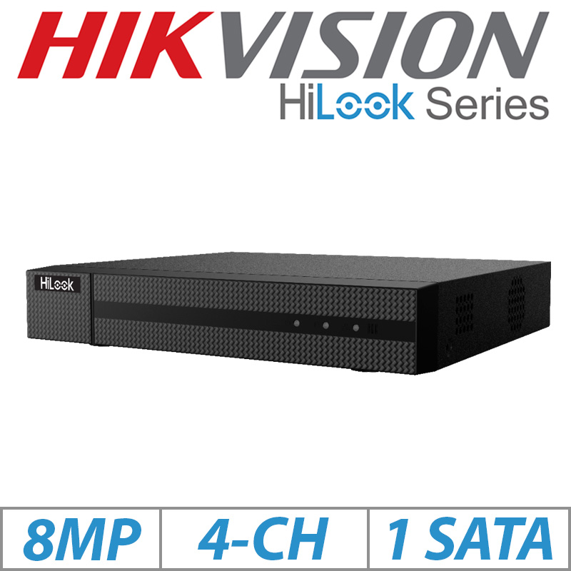 8MP 4CH HIKVISION 1U 4 POE 4K  HDMI NVR NVR-104MH-C-4P