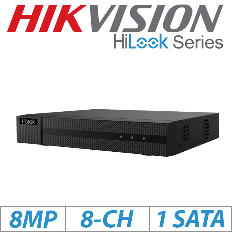 8MP 8CH HIKVISION HILOOK 1U 8 POE 4K HDMI NVR NVR-108MH-C-8P