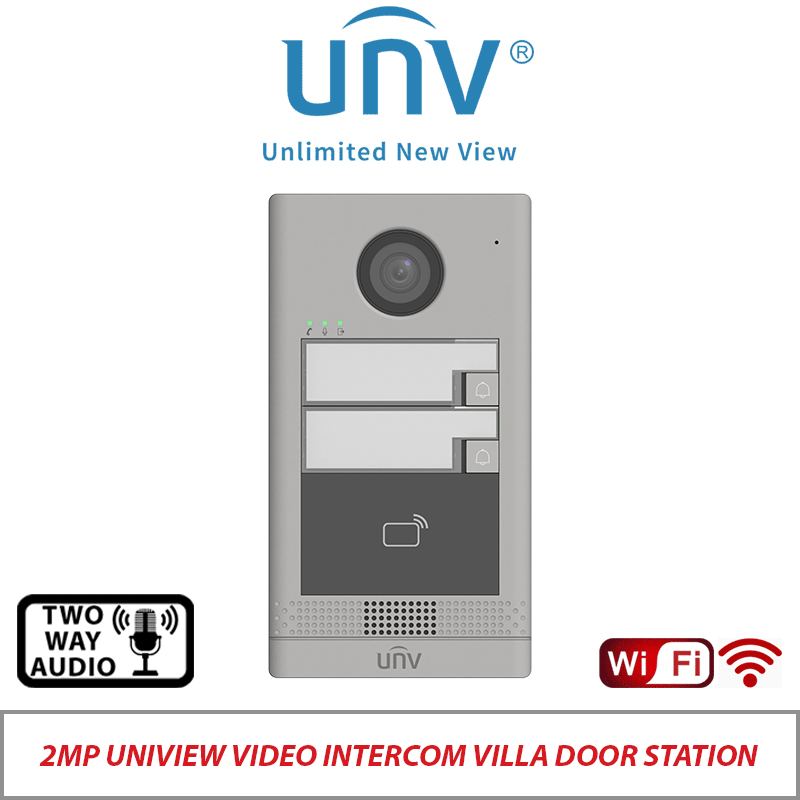 2MP UNIVIEW VIDEO INTERCOM VILLA DOOR STATION OEU-202S-HMK2