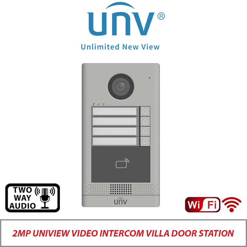 2MP UNIVIEW VIDEO INTERCOM VILLA DOOR STATION OEU-202S-HMK4