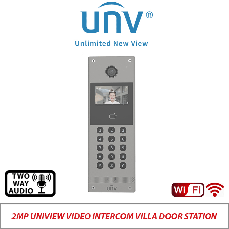 2MP UNIVIEW VIDEO INTERCOM VILLA DOOR STATION OEU-301S-HMKA