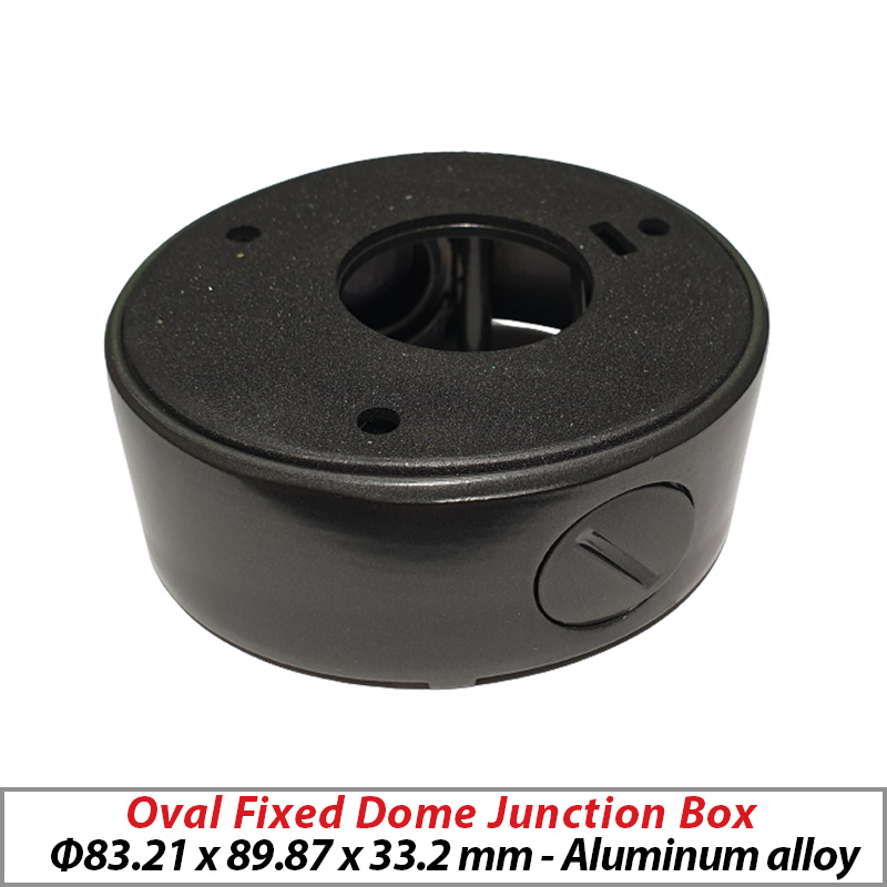 AN OVAL FIXED DOME JUNCTION BOX GREY