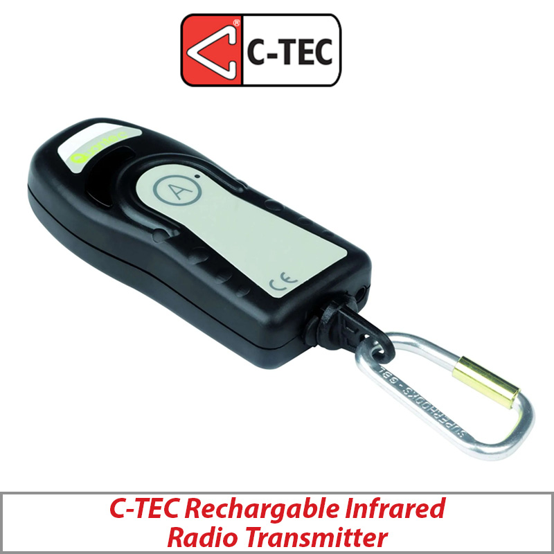 C-TEC RECHARGEABLE INFRARED PUSH FOR CALL, PULL FOR ATTACK RADIO TRANSMITTER QT412RXCA