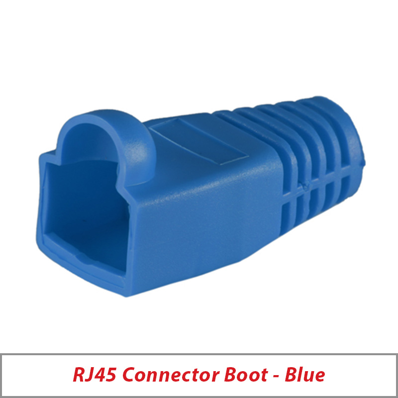 RJ45 CAT5-5e-6 CONNECTOR BOOT - BLUE
