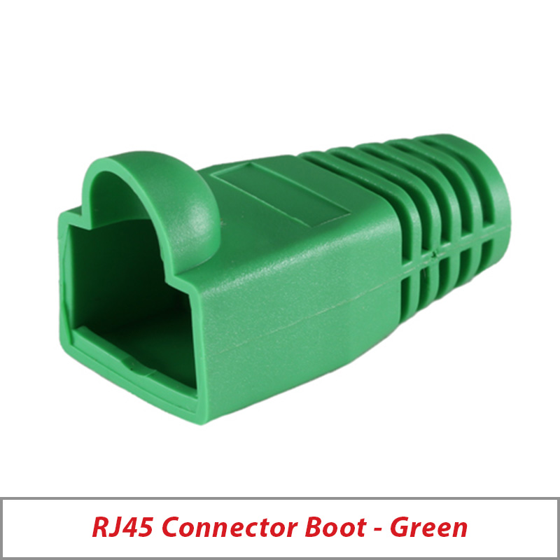 RJ45 CAT5-5e-6 CONNECTOR BOOT - GREEN