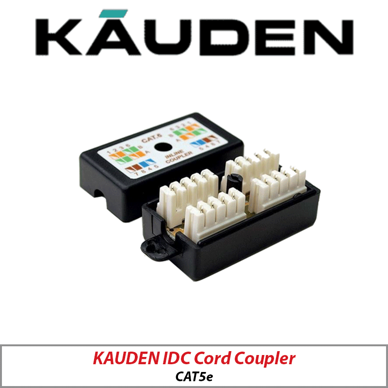 KAUDEN CAT5E IDC CORD COUPLER - SM315