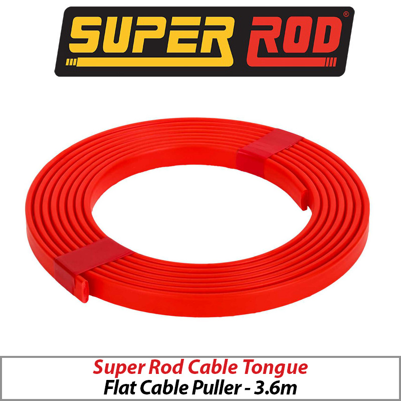 SUPER ROD 3.6M CABLE TONGUE FLAT CABLE PULLER SRCT3.6