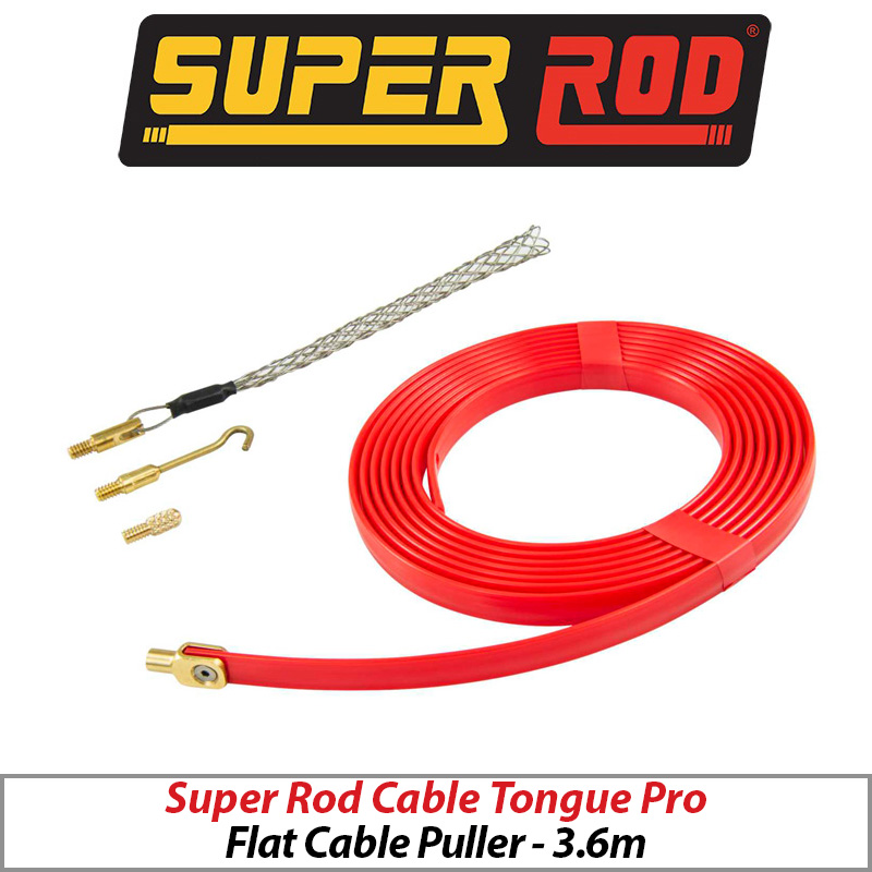 SUPER ROD 3.6M PROFESSIONAL CABLE TONGUE FLAT CABLE PULLER SRCT-PRO