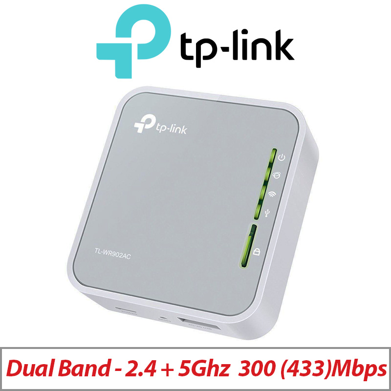 TP-LINK WI-FI DUAL BAND AC750 CABLE AND FIBRE ROUTER TL-WR902AC