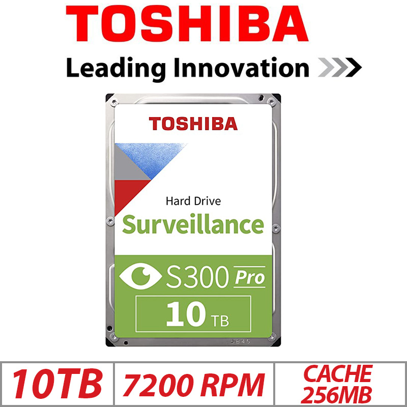 10TB TOSHIBA HDD SURVEILLANCE S300 PRO