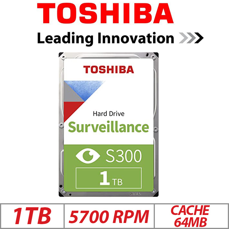 1TB TOSHIBA HDD SURVEILLANCE S300