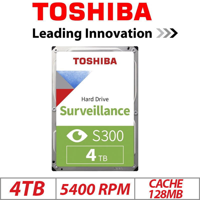 4TB TOSHIBA HDD SURVEILLANCE S300