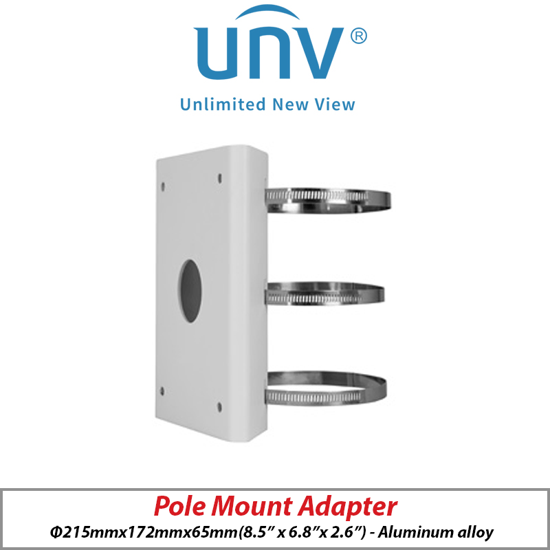 ‌UNIVIEW POLE MOUNT ADAPTER - TR-UP08-B-IN