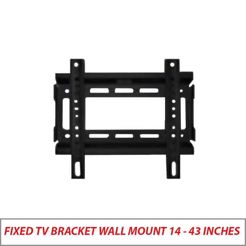 FIXED TV BRACKET WALL MOUNT 14 - 43 INCHES TV-BRK-MCR-T1443