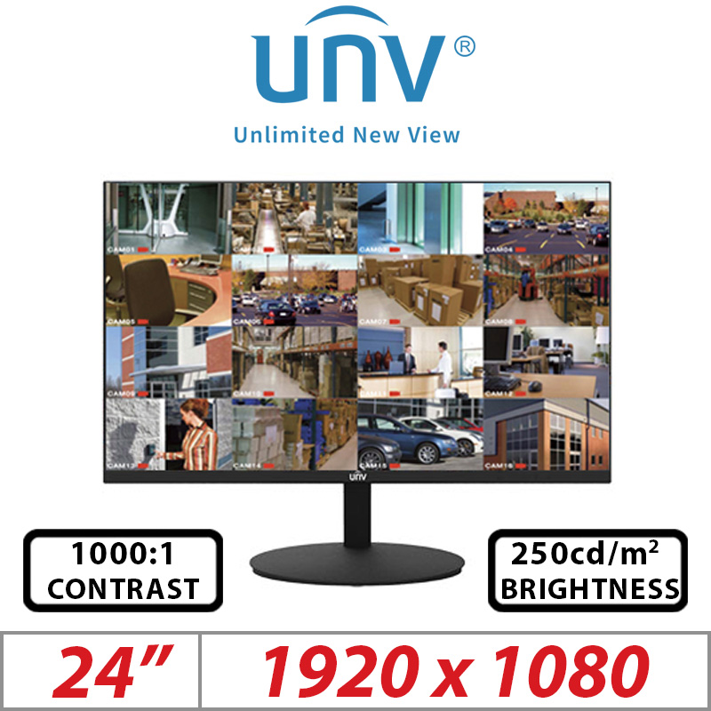 24 INCH UNIVIEW LED FHD CCTV MONITOR MW3224-V