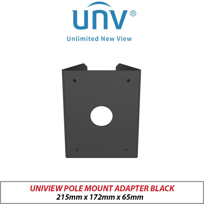 ‌UNIVIEW POLE MOUNT ADAPTER BLACK UNV-TR-UP08-B-IN-BLACK